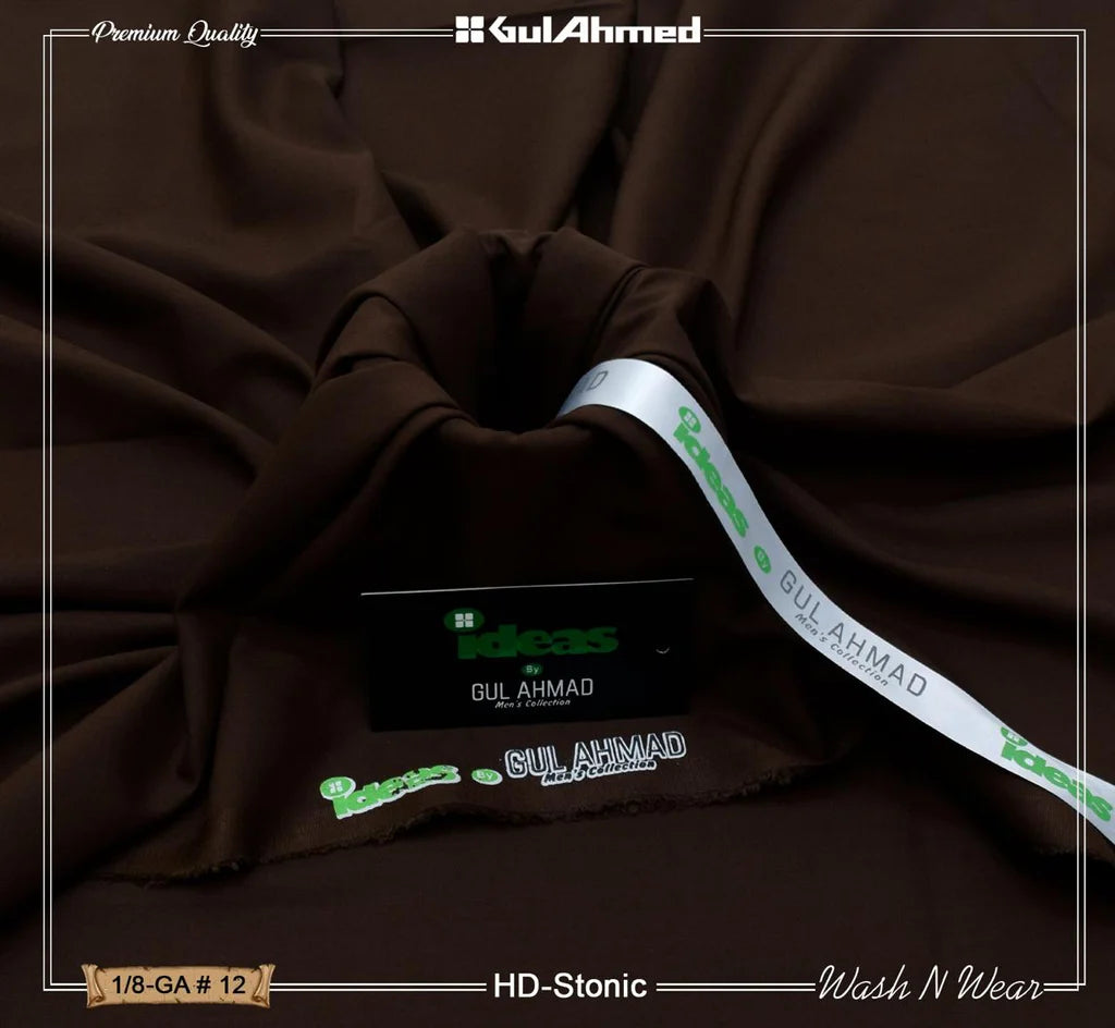 Unstitched Wash & Wear Suit (GA-BROWN)