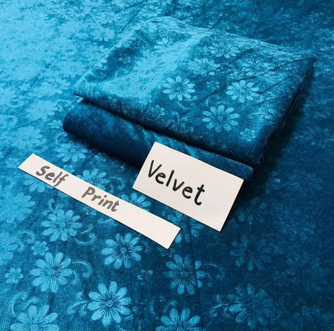 Ladies 2 PC Velvet Dress -