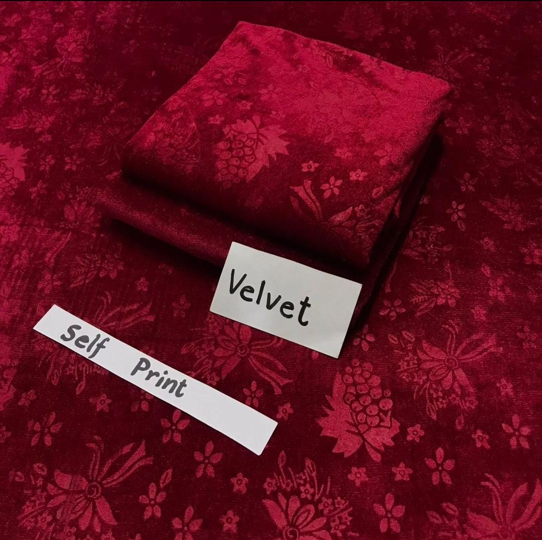 Ladies 2 PC Velvet Dress -