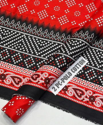 POLO COTTON PRINTED 2PC [ SALE OFFER ] PC-305