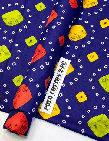 POLO COTTON PRINTED 2PC [ SALE OFFER ] PC-407