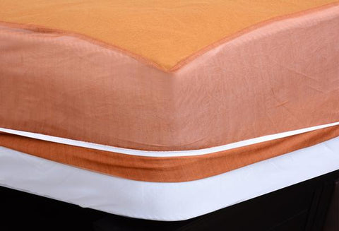 Terry Waterproof Mattress Cover - Copper